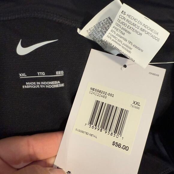 Women's Nike Solid Boardshort Swim Bottoms, Size: XXL, Black - Picture 4 of 6